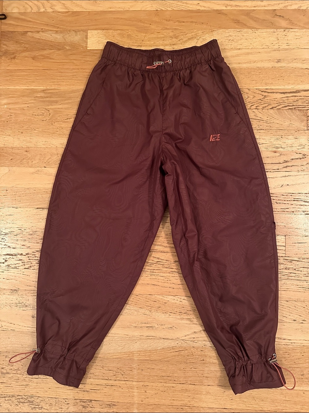 Nike Sportswear Maroon Icon Clash Track Pants with Drawstring Ankles/ Small
